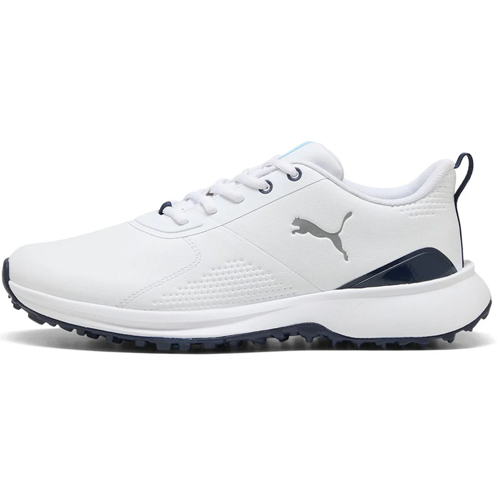 Puma Fusion Grip 6 Evo Waterproof Spikeless Shoes - Puma White/Puma Silver - Image 4
