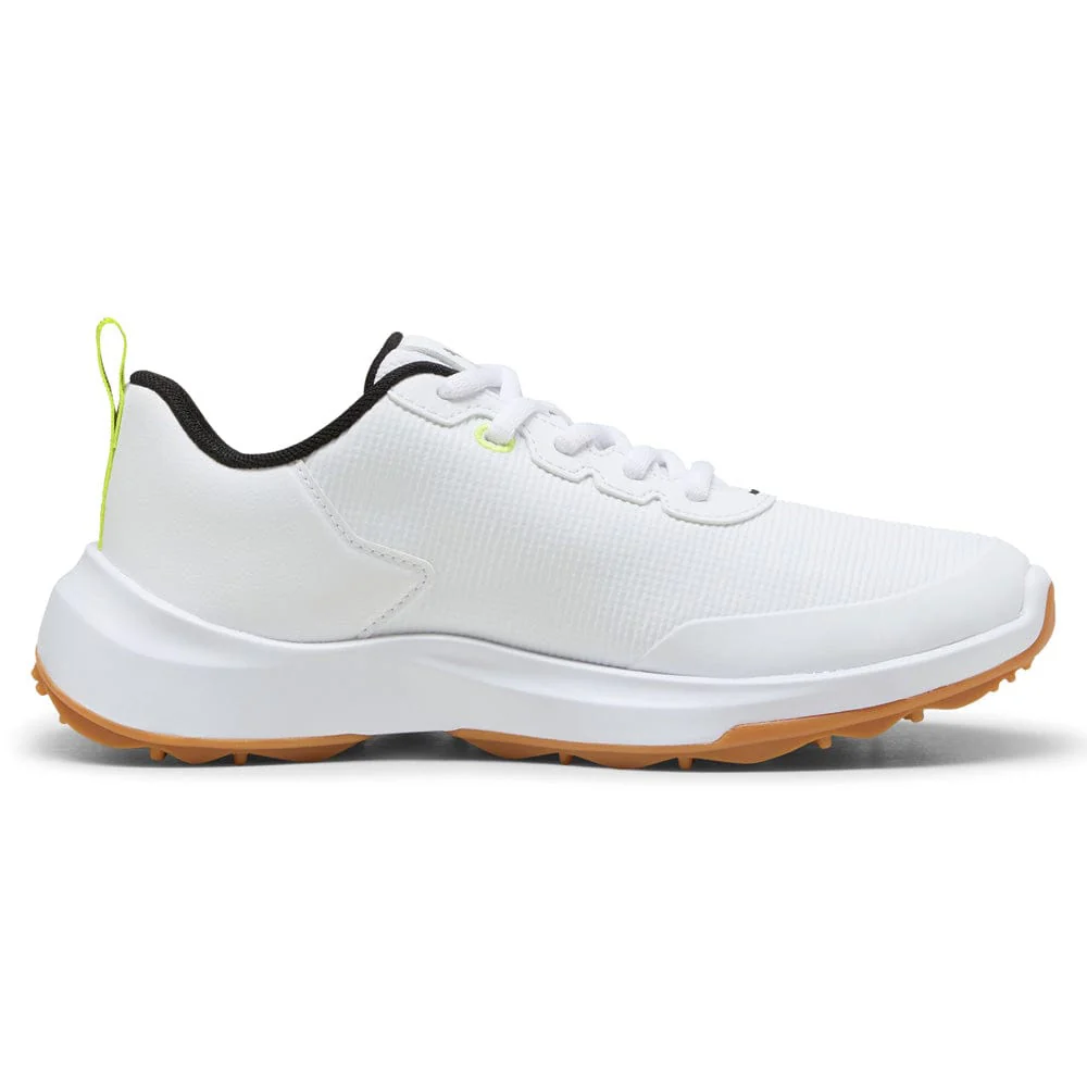Puma Gruve Sport Junior Waterproof Spikeless Shoes - Puma White/Puma Black/Yellow Alert - Image 3