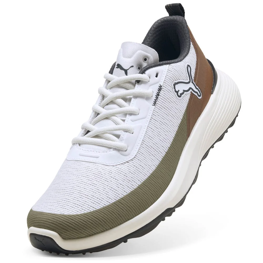 Puma Gruve Sport Waterproof Spikeless Shoes - Puma White/Fudge/Dark Sage - Image 4