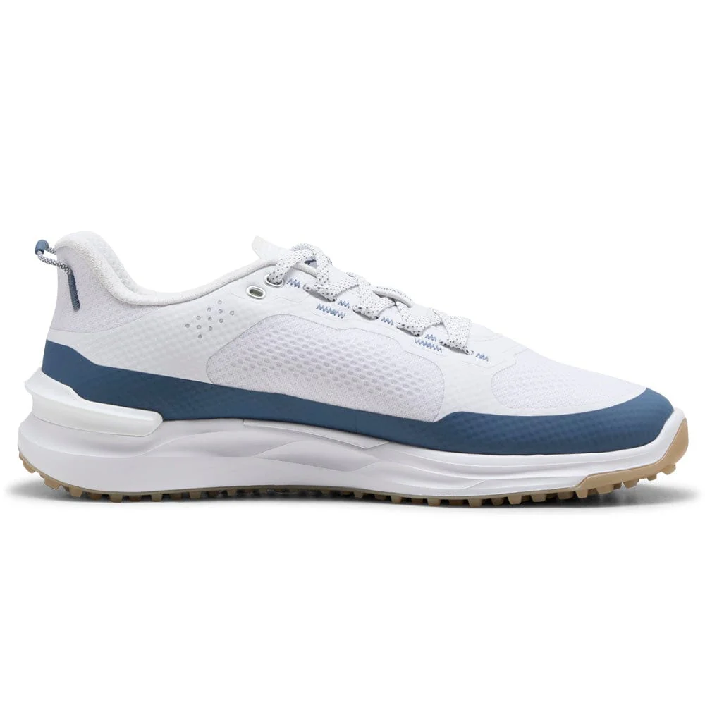 Puma IGNITE Elevate X Waterproof Spikeless Shoes - Puma White/Dark Indigo - Image 3
