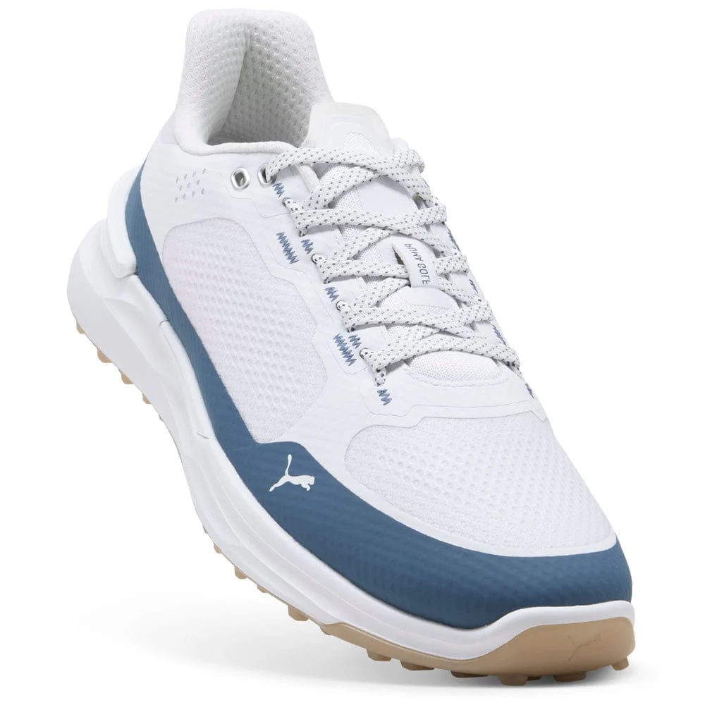 Puma IGNITE Elevate X Waterproof Spikeless Shoes - Puma White/Dark Indigo - Image 5