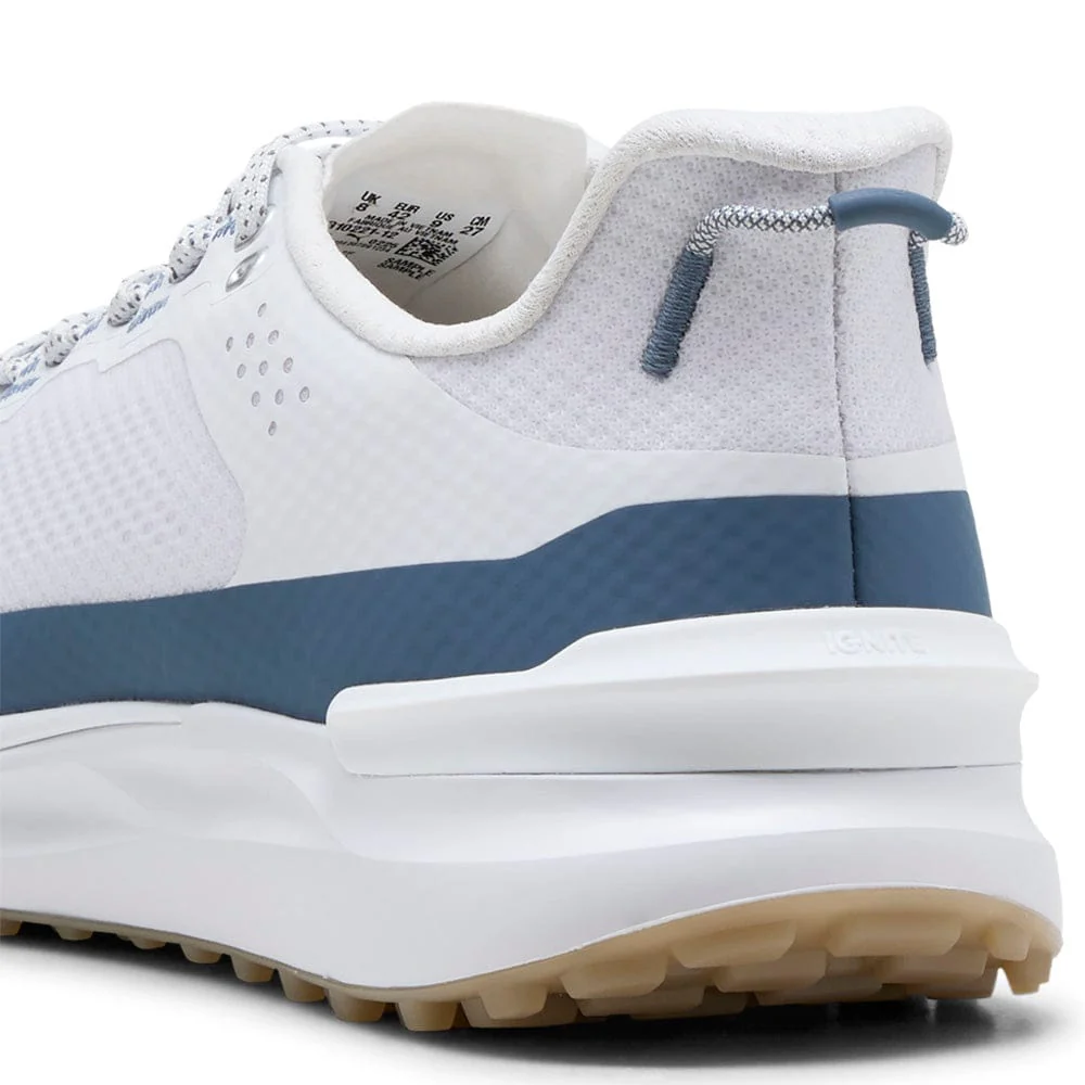Puma IGNITE Elevate X Waterproof Spikeless Shoes - Puma White/Dark Indigo - Image 6