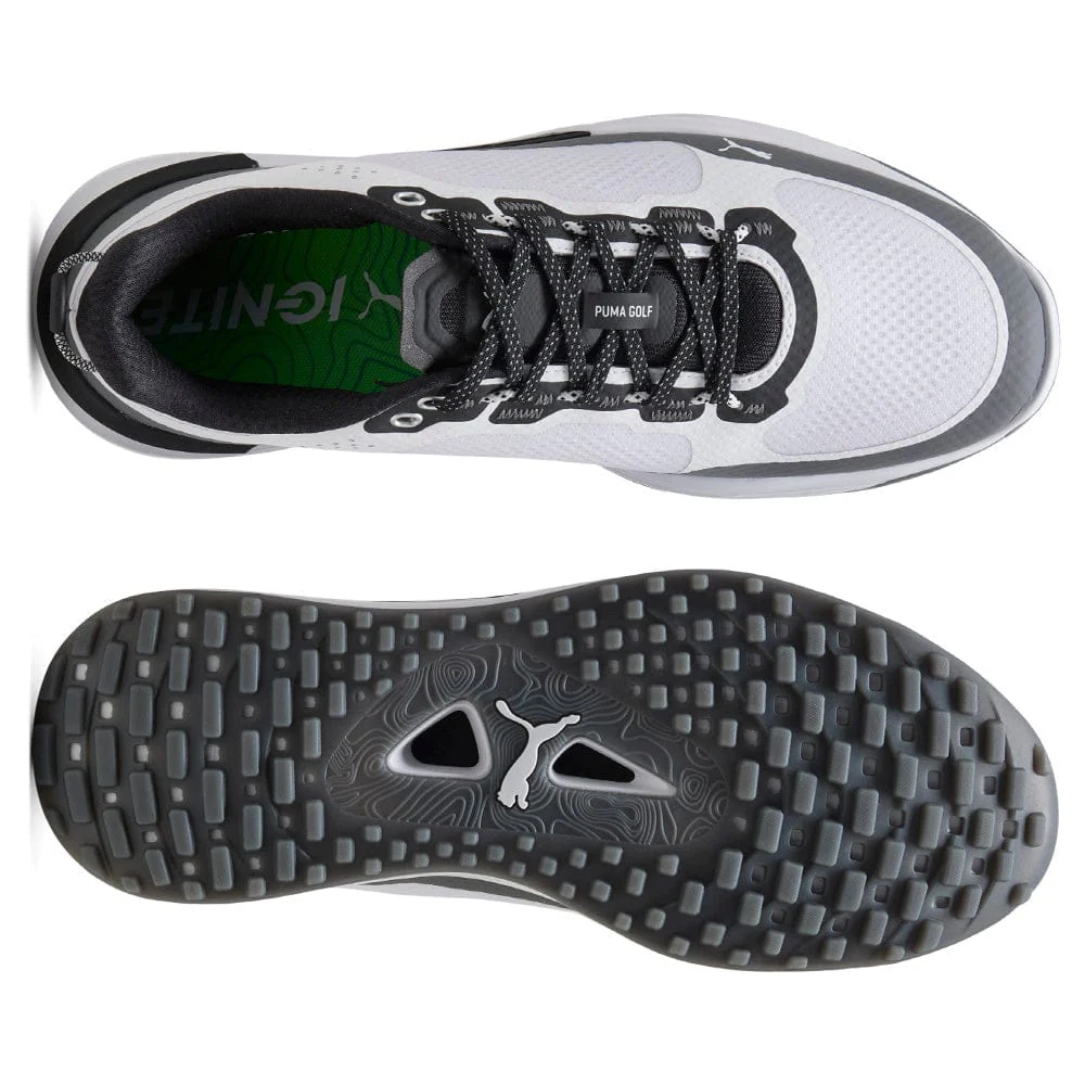 Puma IGNITE Elevate X Waterproof Spikeless Shoes - Puma White/Slate Sky/Puma Black - Image 2