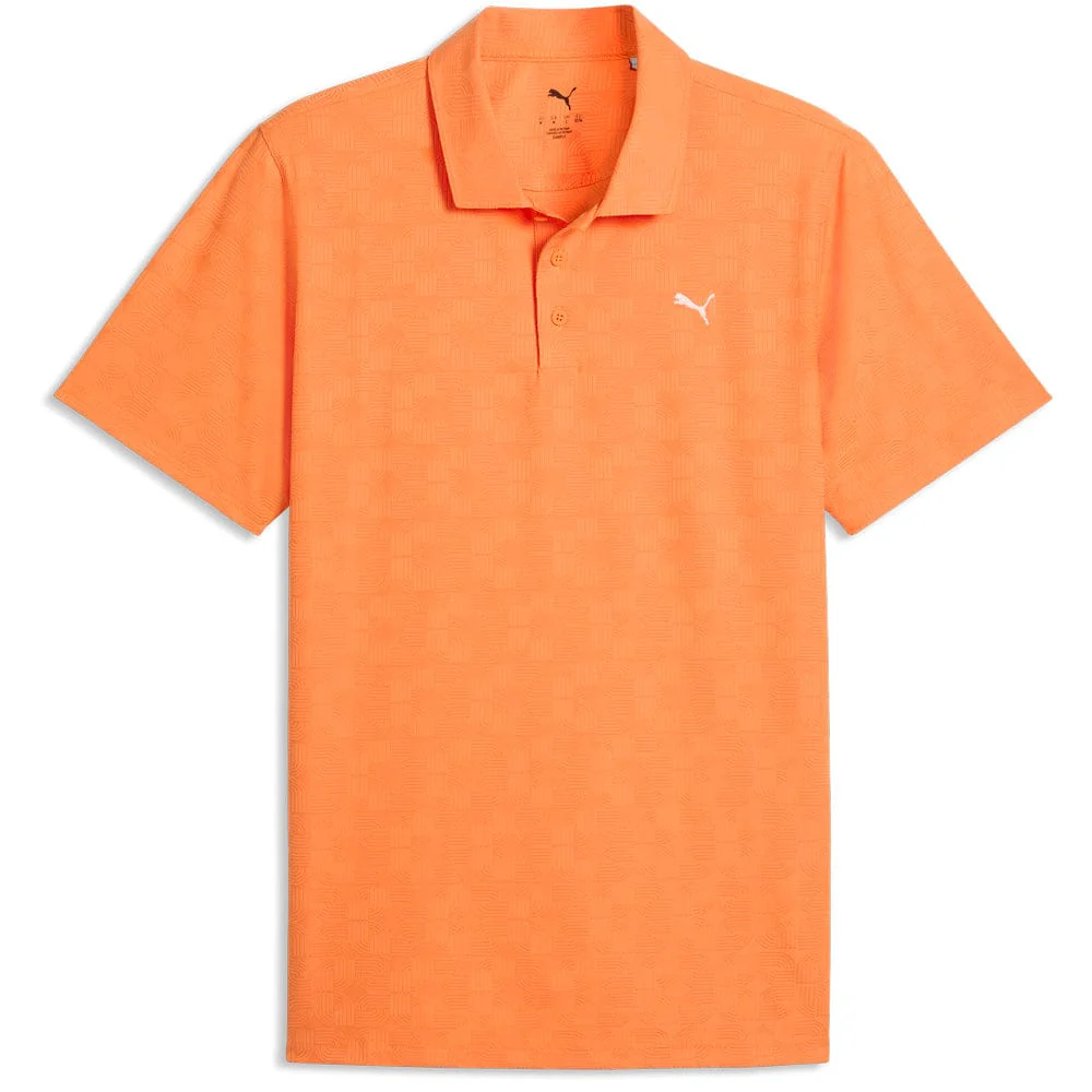 Puma MATTR Deco Jacquard Polo Shirt - Melon Glow
