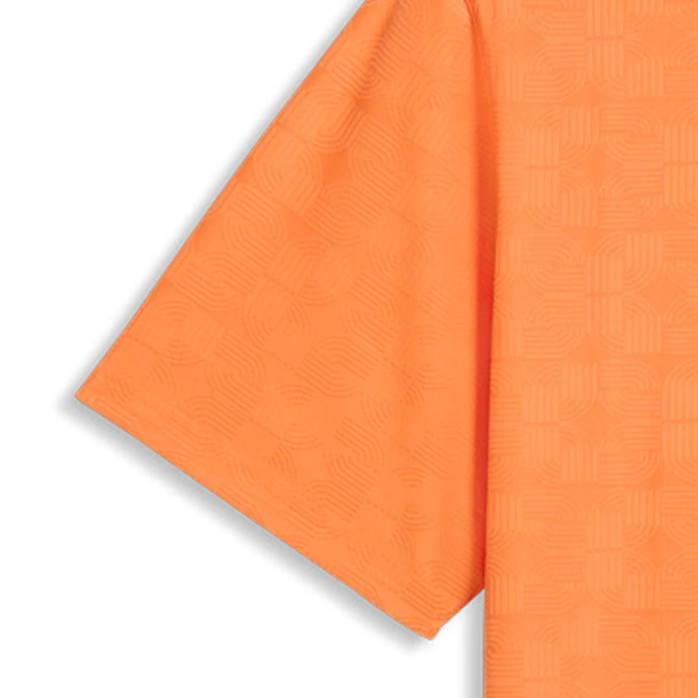 Puma MATTR Deco Jacquard Polo Shirt - Melon Glow - Image 3