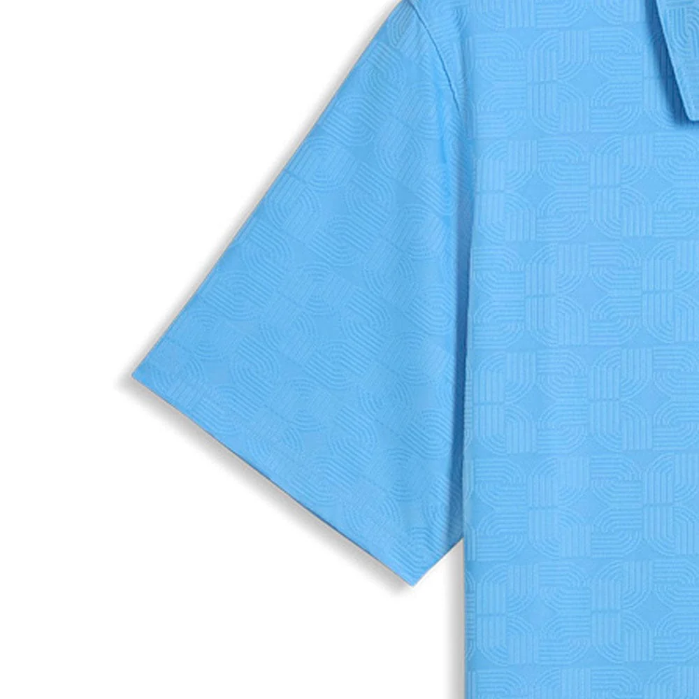Puma MATTR Deco Jacquard Polo Shirt  - Team Light Blue - Image 4