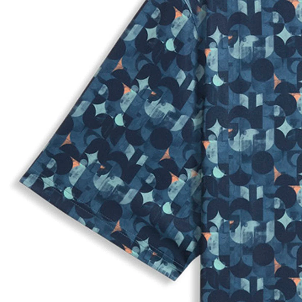 Puma MATTR Deco Polo Shirt  - Deep Navy/Mint Jelly - Image 4
