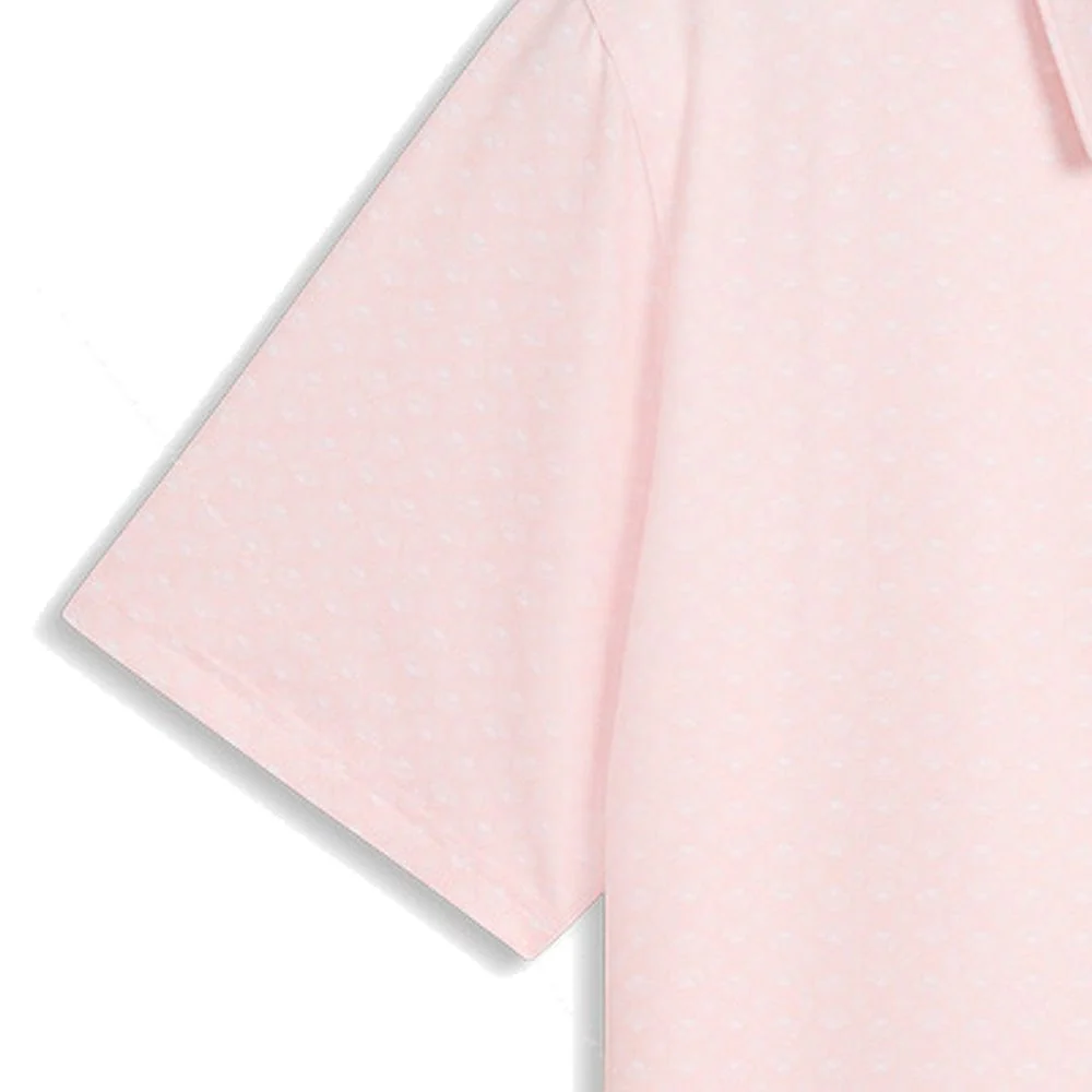 Puma MATTR Scallop Polo Shirt - Rose Blossom/White Glow - Image 3