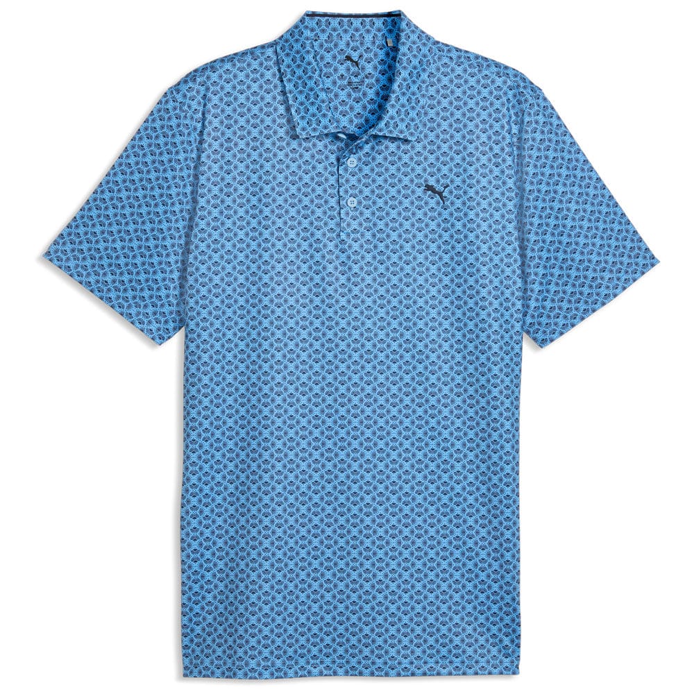Puma MATTR Scallop Polo Shirt  - Team Light Blue/Deep Navy