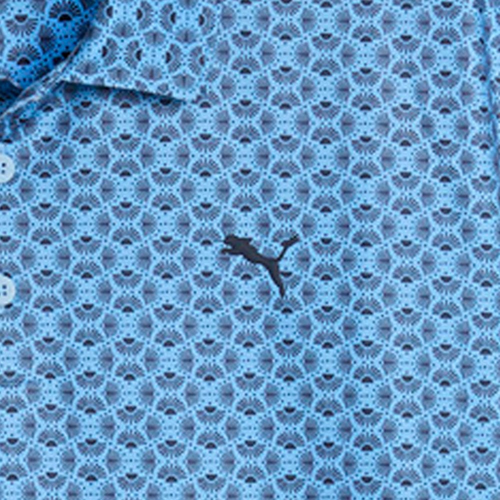 Puma MATTR Scallop Polo Shirt  - Team Light Blue/Deep Navy - Image 5