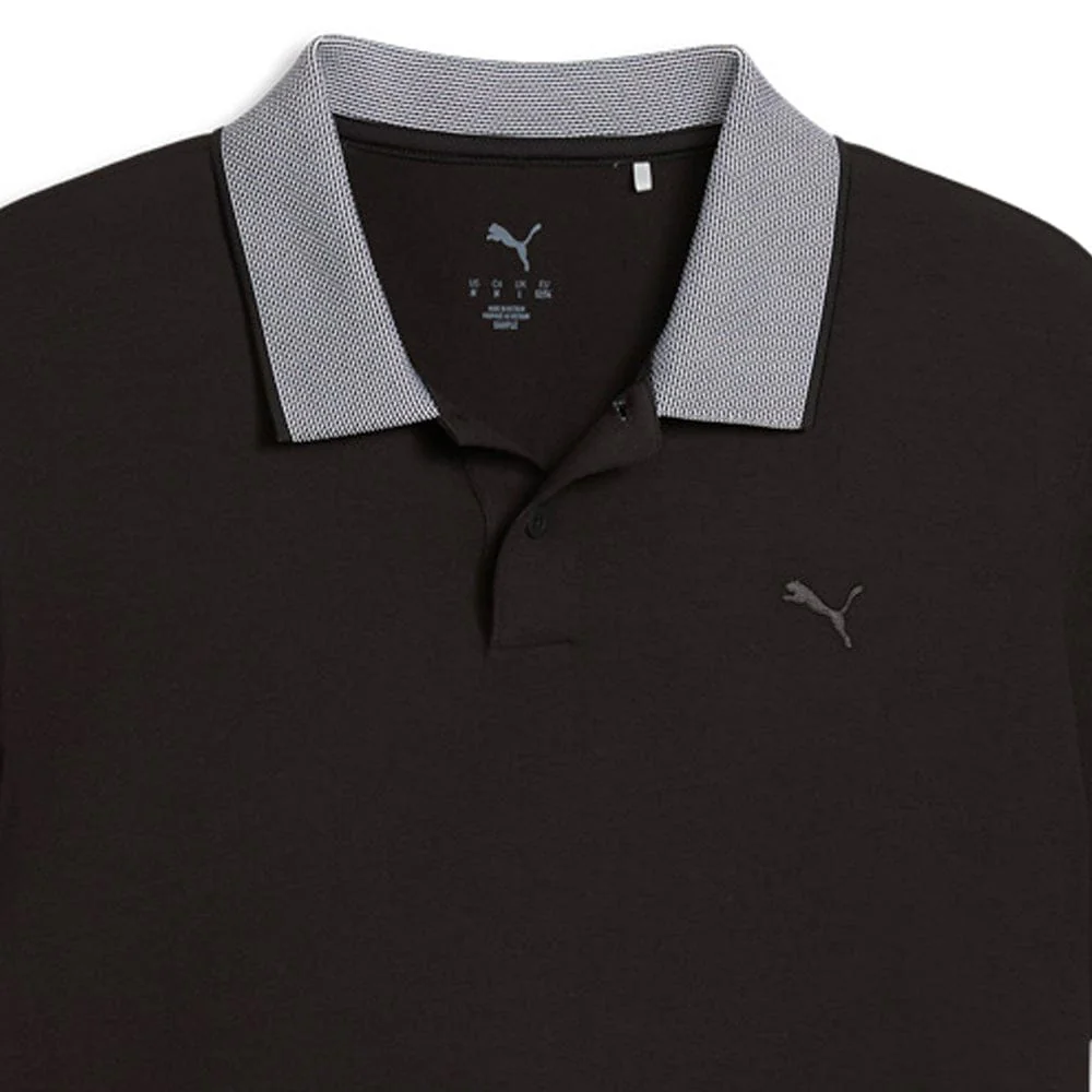 Puma Modalon Crafted Polo Shirt - Puma Black/White Glow - Image 3