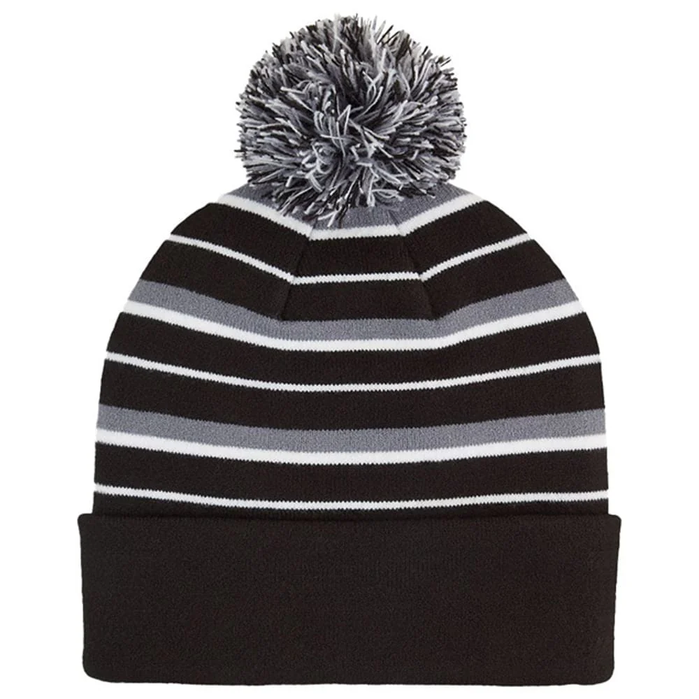 Puma Pom Beanie - Puma Black/White Glow - Image 3