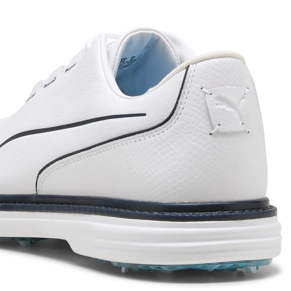 Puma PUMA Avant Tour Waterproof Spiked Shoes - Puma White/Deep Navy - Image 4