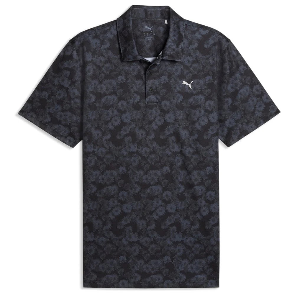 Puma Pure 2.0 Floral Polo Shirt - Puma Black
