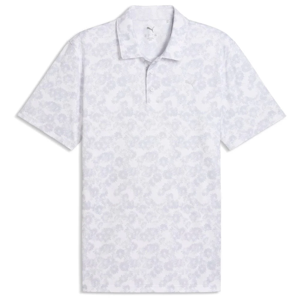 Puma Pure 2.0 Floral Polo Shirt - White Glow