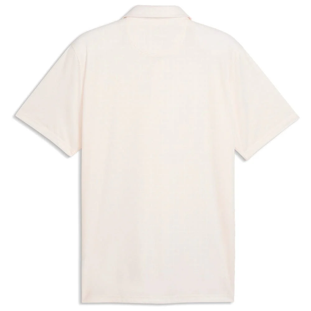 Puma Pure 2.0 Geo Diamond Polo Shirt - Warm White/Rose Blossom - Image 2