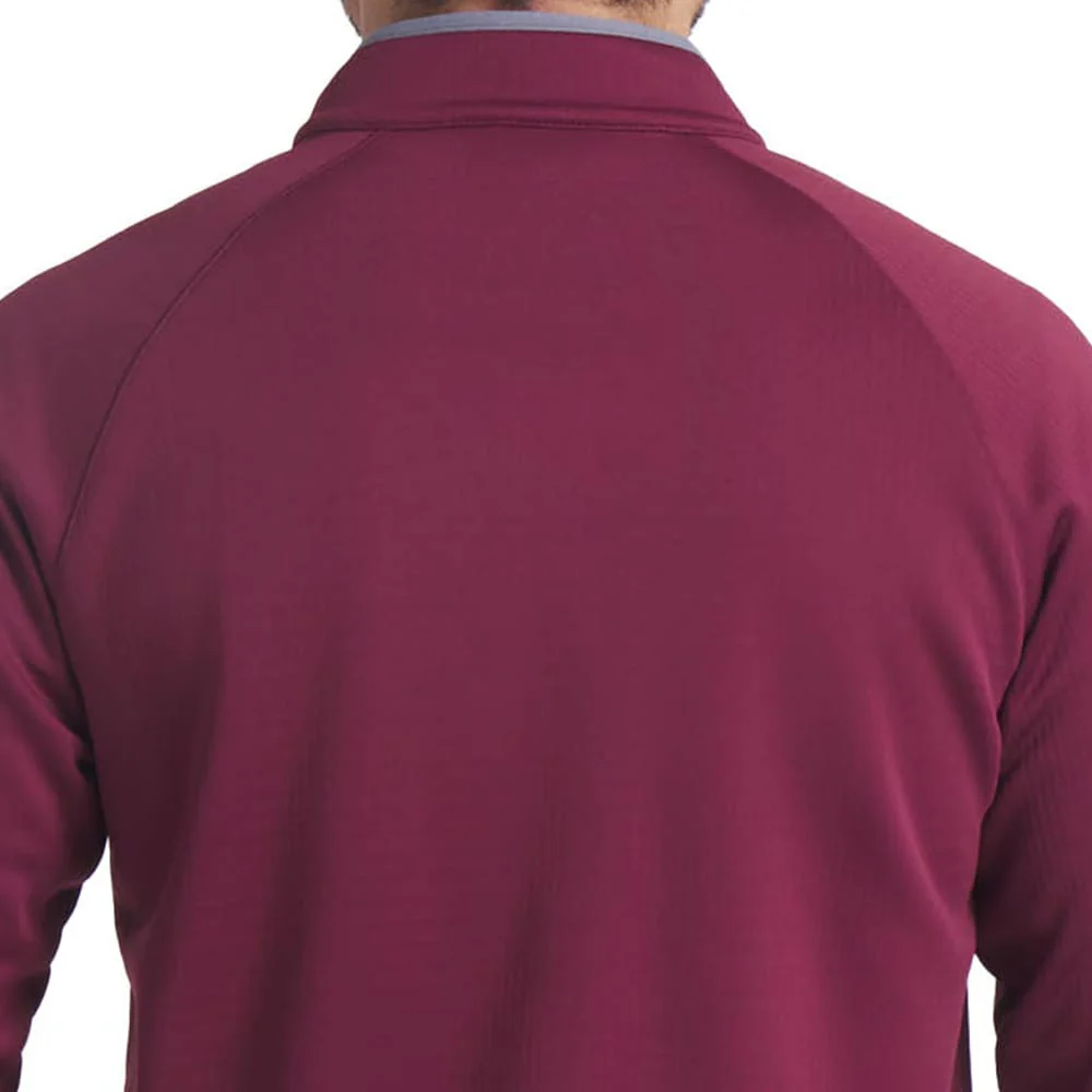 Puma Waffle Fleece 1/4 Zip Pullover - Ruby Shimmer - Image 4
