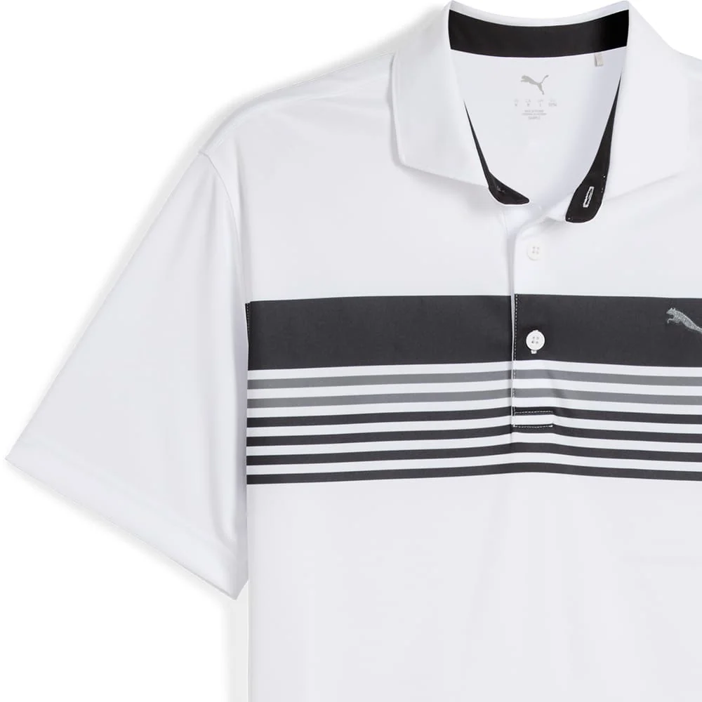 Puma West Polo Shirt - White Glow/Puma Black - Image 4