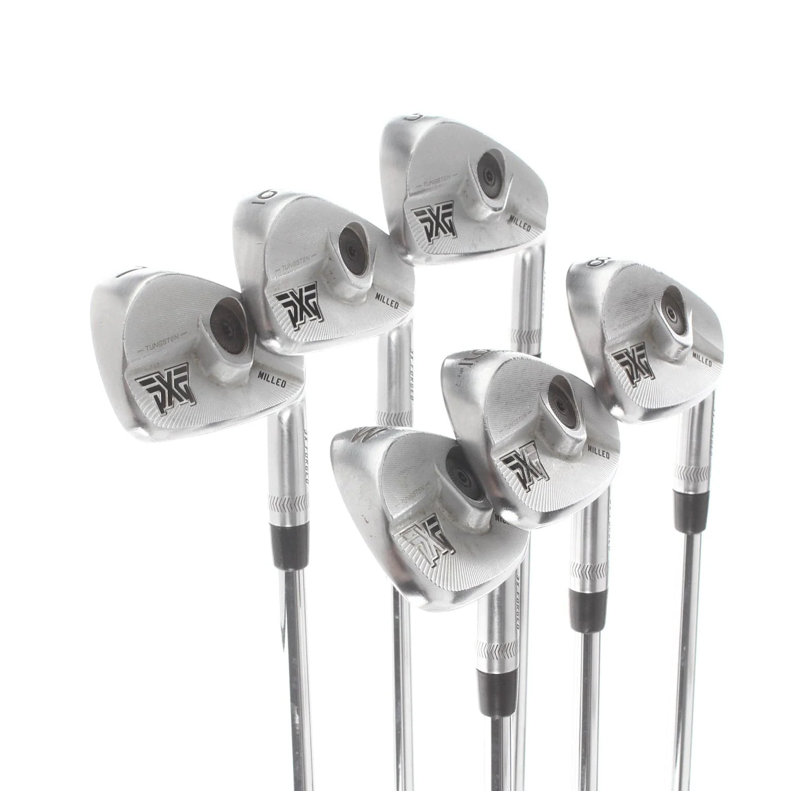 PXG 0317 T Milled Steel Mens Right Hand Irons 5-PW Stiff - Accra iSeries 110i - Image 2