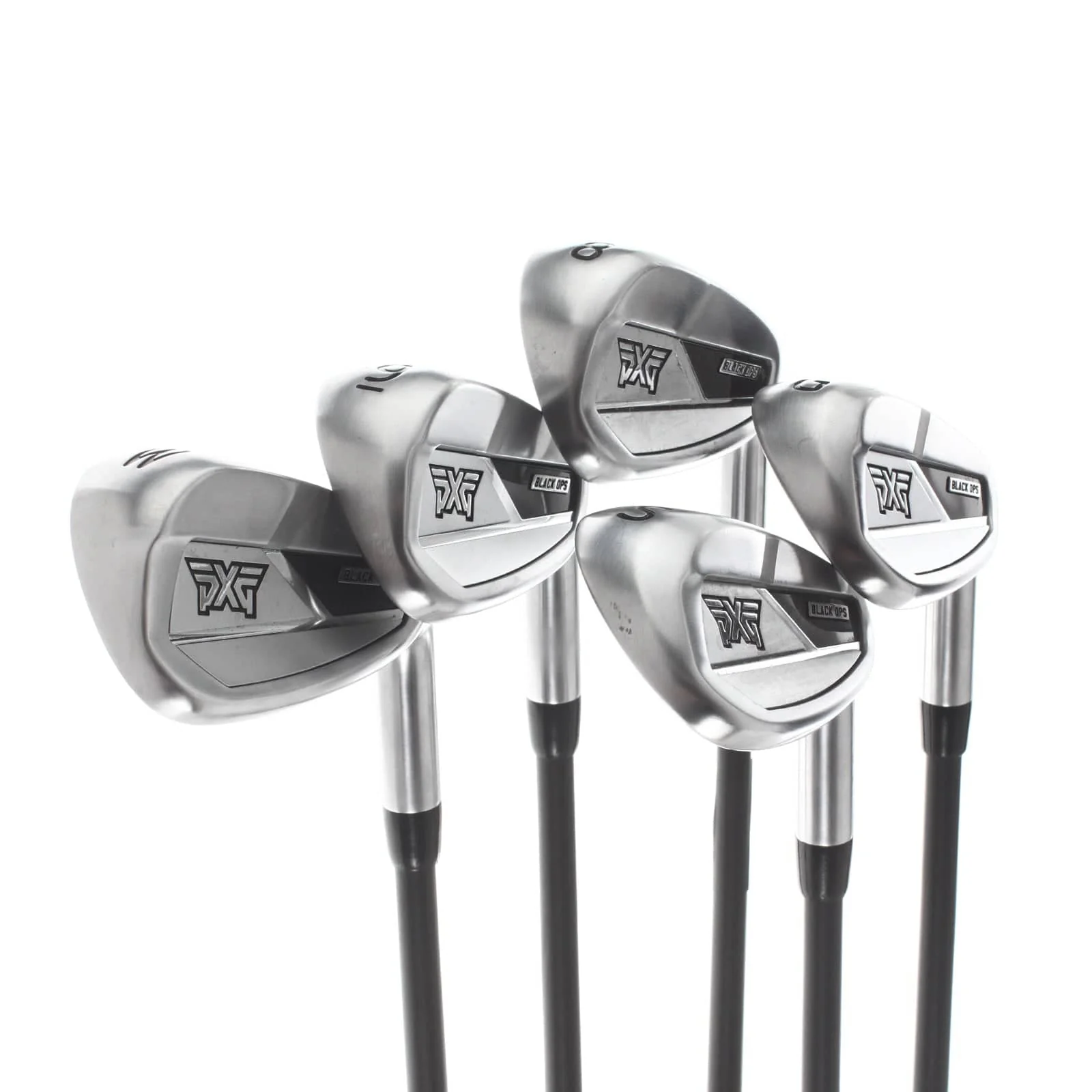 PXG Black Ops Graphite Mens Right Hand Irons 8-GW+SW Senior - Project X Cypher Fifty 5.0 - Image 2
