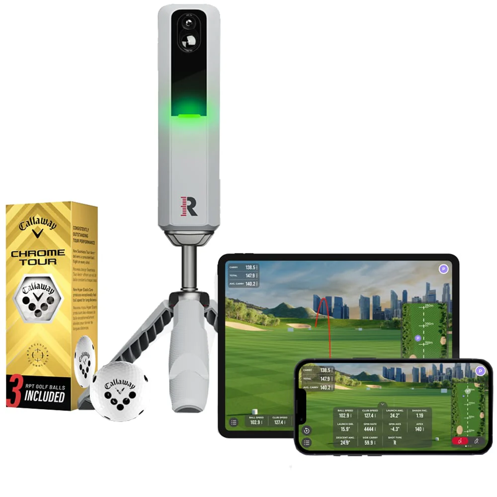 Rapsodo MLM2 Pro Launch Monitor & 3 Callaway Chrome Tour Golf Balls & FREE dozen!