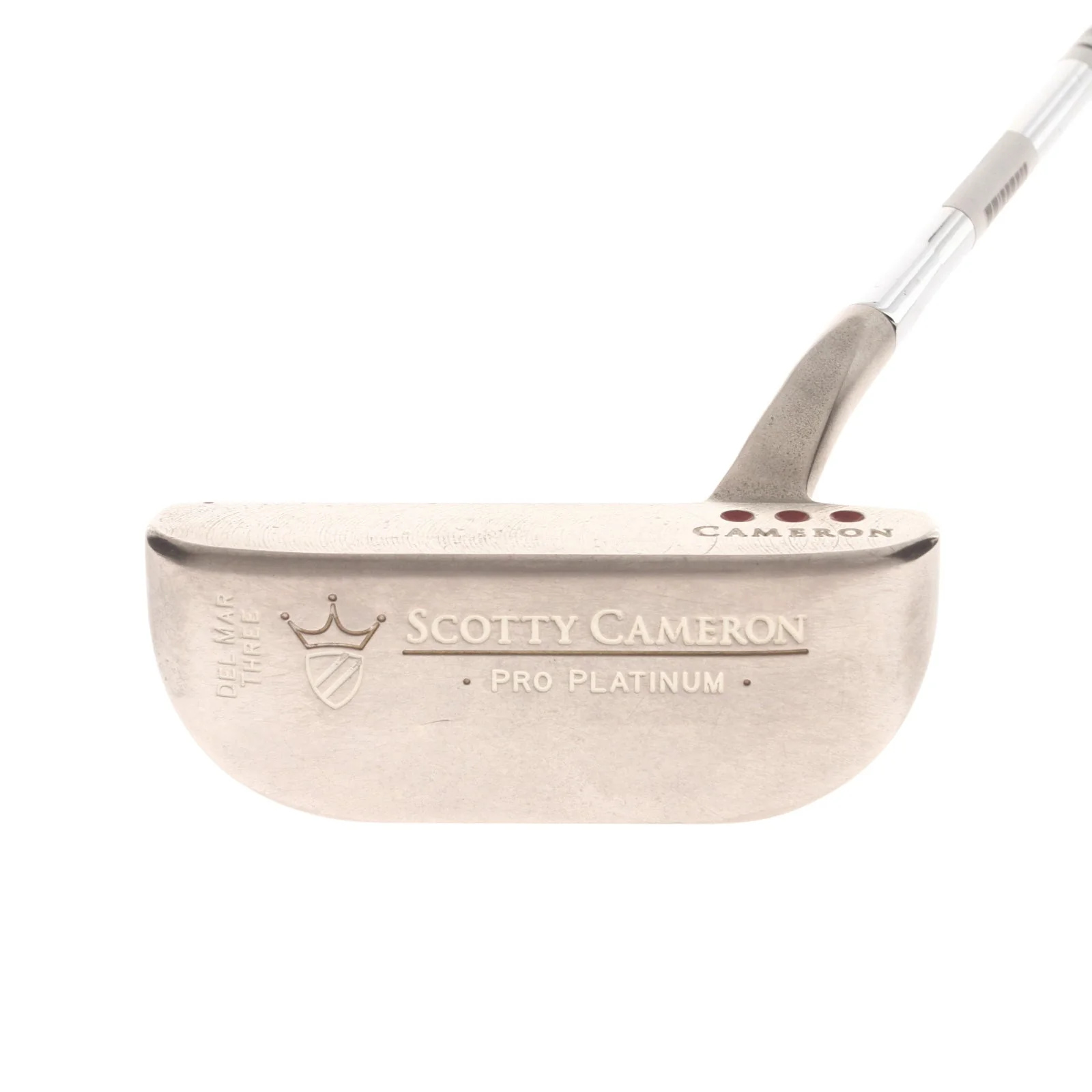 Scotty Cameron Pro Platinum Del Mar Three Mens Right Hand Putter 35" Mid-Mallet - Golf Pride Scotty Cameron Design - Image 2