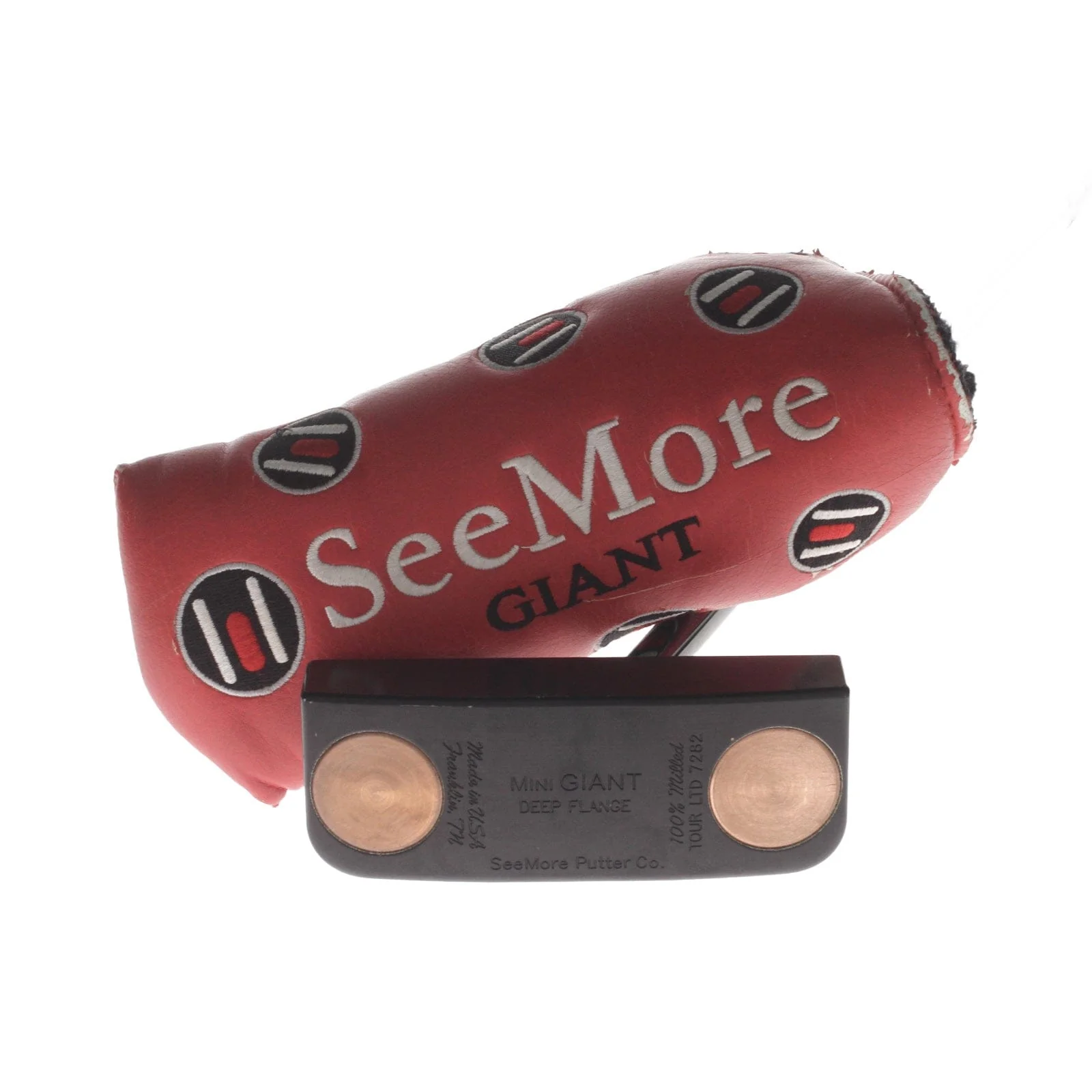 SeeMore Mini Giant Deep Flange Mens Right Hand Putter 35" Mid-Mallet - Super Stroke Lite Slim 3.0