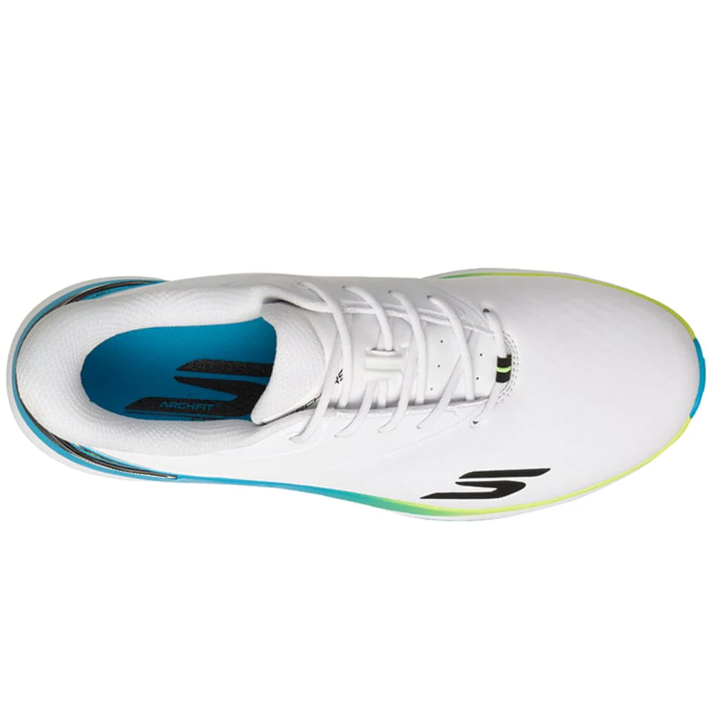 Skechers Blade Tour Slip Ins Waterproof Spiked Shoes - White/Black/Multi - Image 4