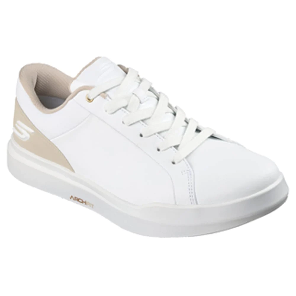 Skechers Go Golf Drive 6 Waterproof Spikeless Shoes - White/Natural - Image 3