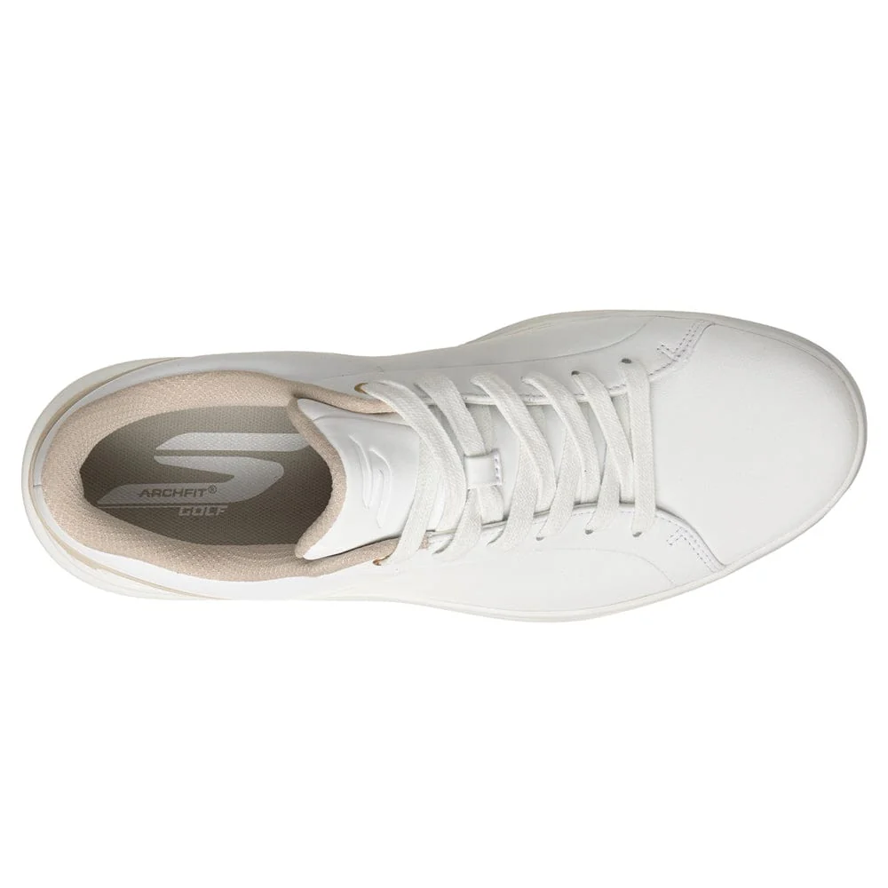 Skechers Go Golf Drive 6 Waterproof Spikeless Shoes - White/Natural - Image 4