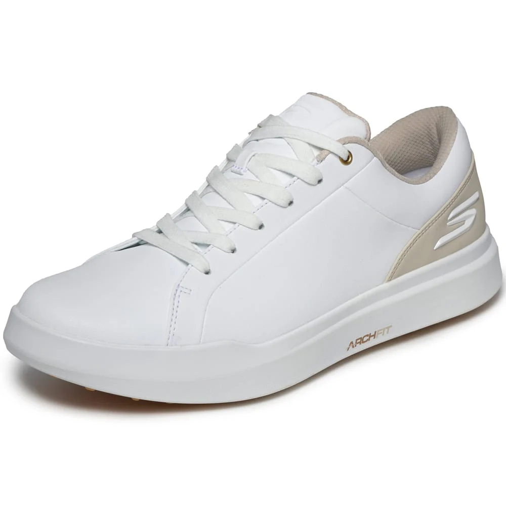 Skechers Go Golf Drive 6 Waterproof Spikeless Shoes - White/Natural - Image 5