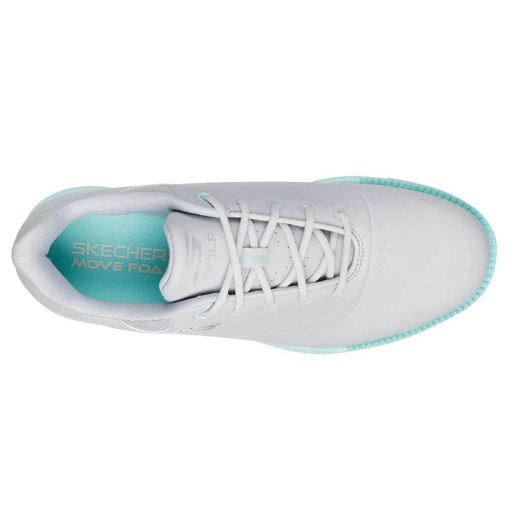 Skechers Go Golf Jasmine 2 Womens Spiked Waterproof Shoes - Grey/Mint - Image 4