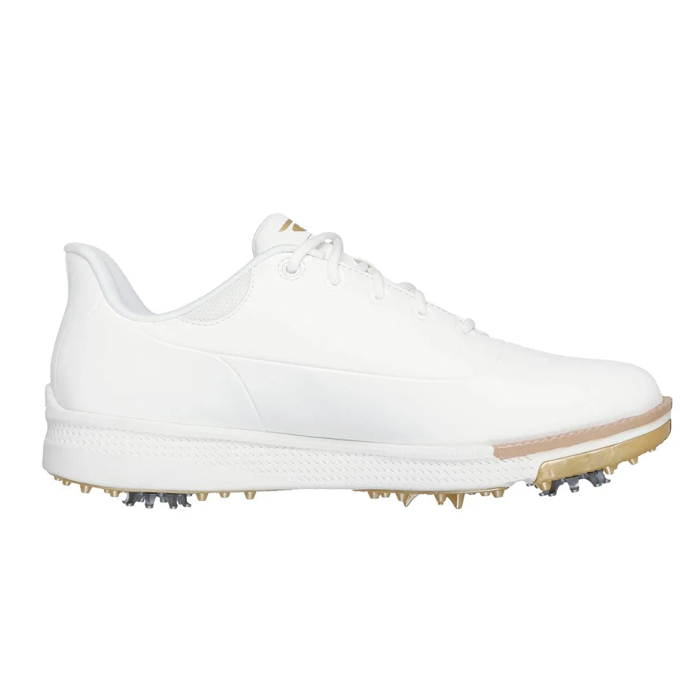 Skechers Go Golf Jasmine 2 Womens Spiked Waterproof Shoes - White/Gold - Image 5