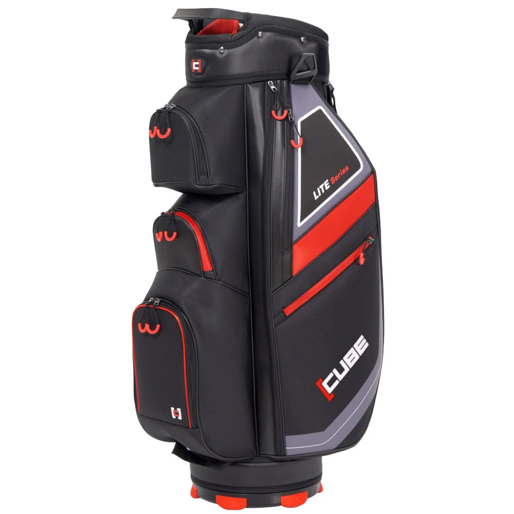 SkyMax Cube Lite Series Cart Bag - Black/Red
