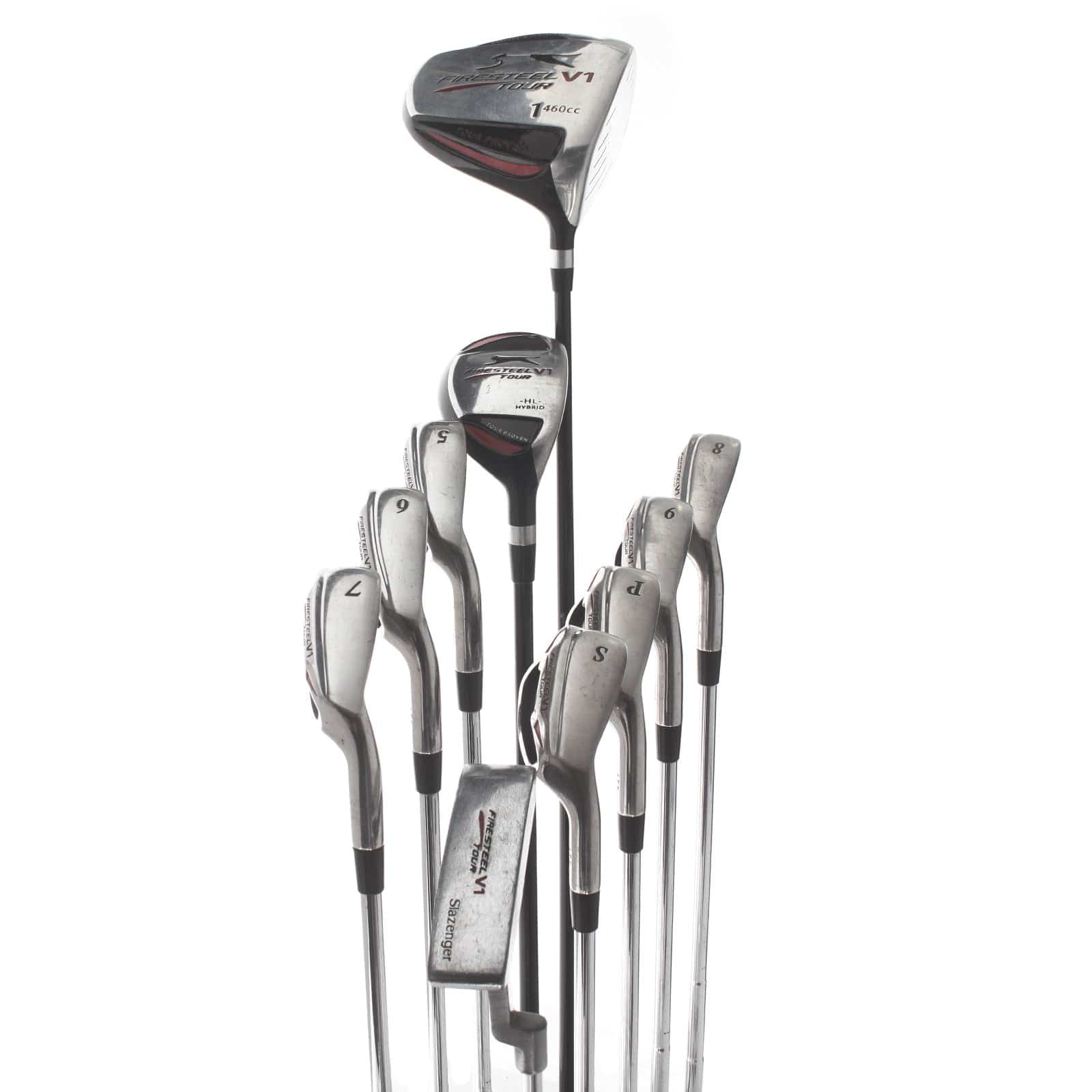 Slazenger FireSteel Clubs Set Steel Mens Right Hand Regular - Graphite/Steel - Image 4