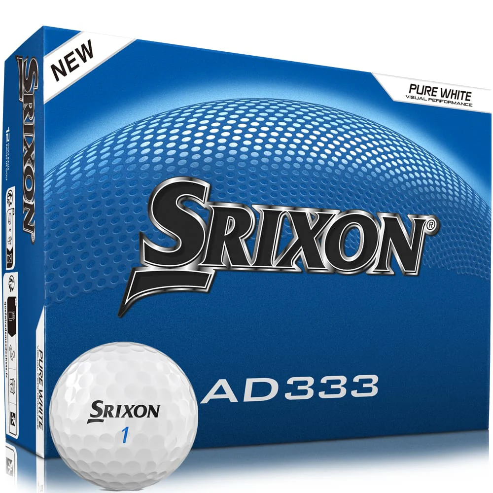 Srixon AD333 Golf Balls - White - 12 Pack