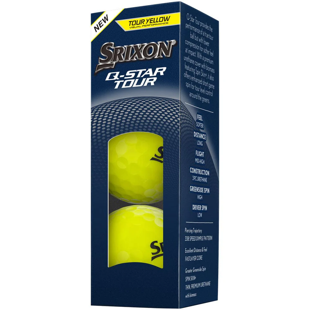 Srixon Q-STAR Tour 6 Golf Balls - Yellow - 12 Pack - Image 4