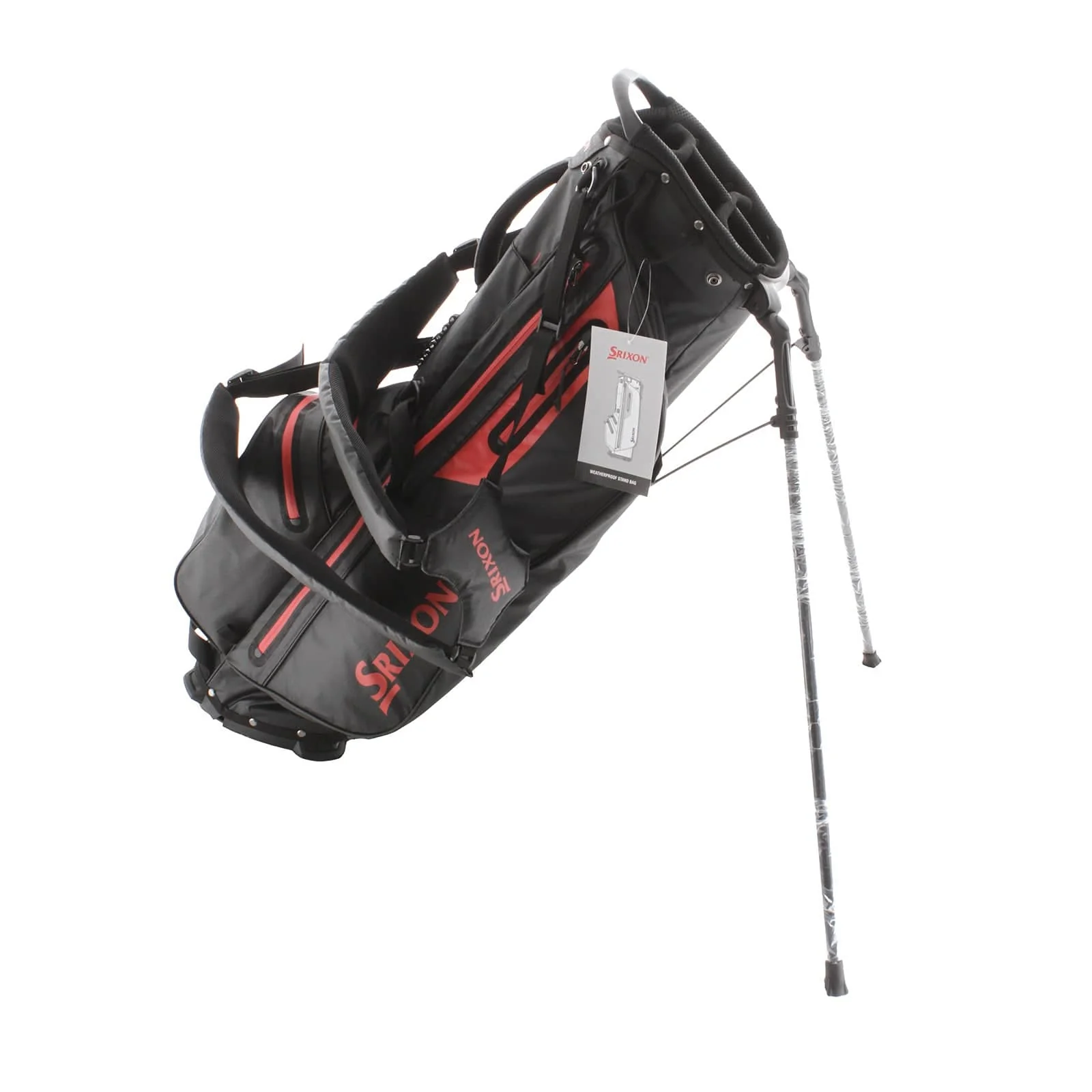 Srixon Weatherproof Stand Bag - Black/Red