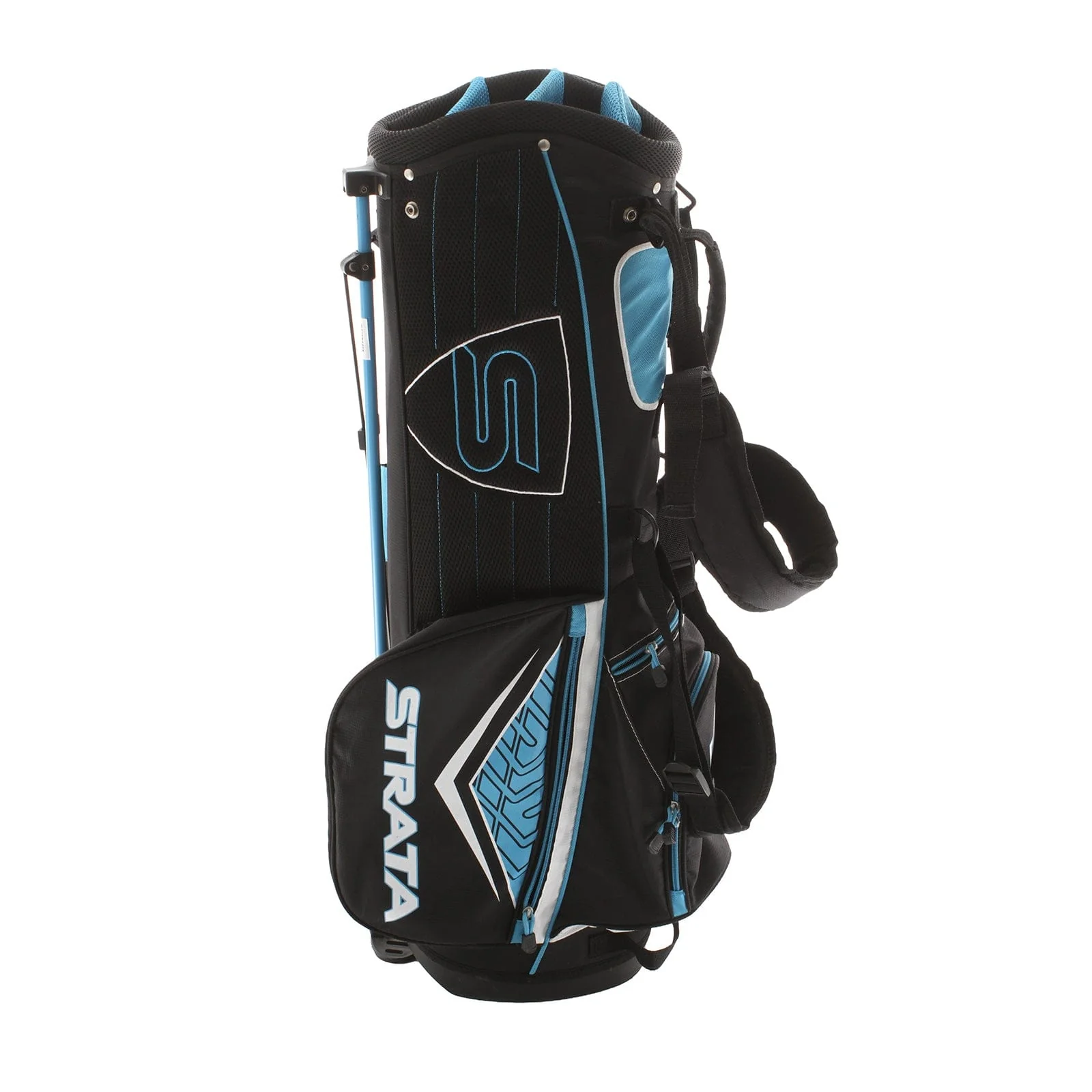 Strata Stand Bag - Black/White/Blue - Image 4