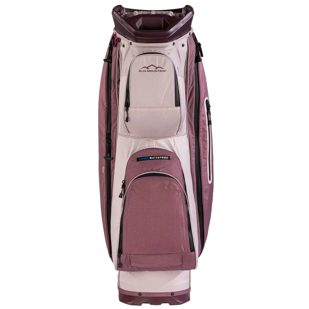 Sun Mountain C100 H2NO Waterproof Cart Bag - Mauve/Powder/Wine - Image 3