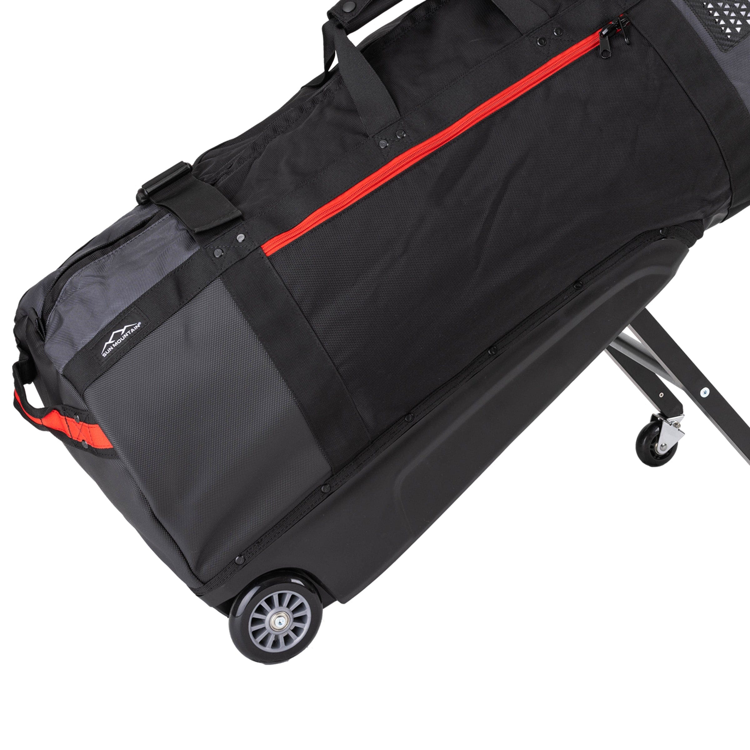 Sun Mountain Clubglider Meridian Travel Cover - Black/Steel/Red - Image 4