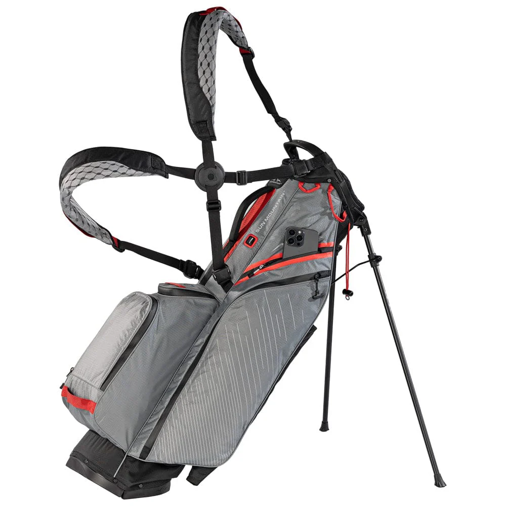 Sun Mountain Eclipse E2.5 H2NO Waterproof Stand Bag - Black/Nickel/Red - Image 5