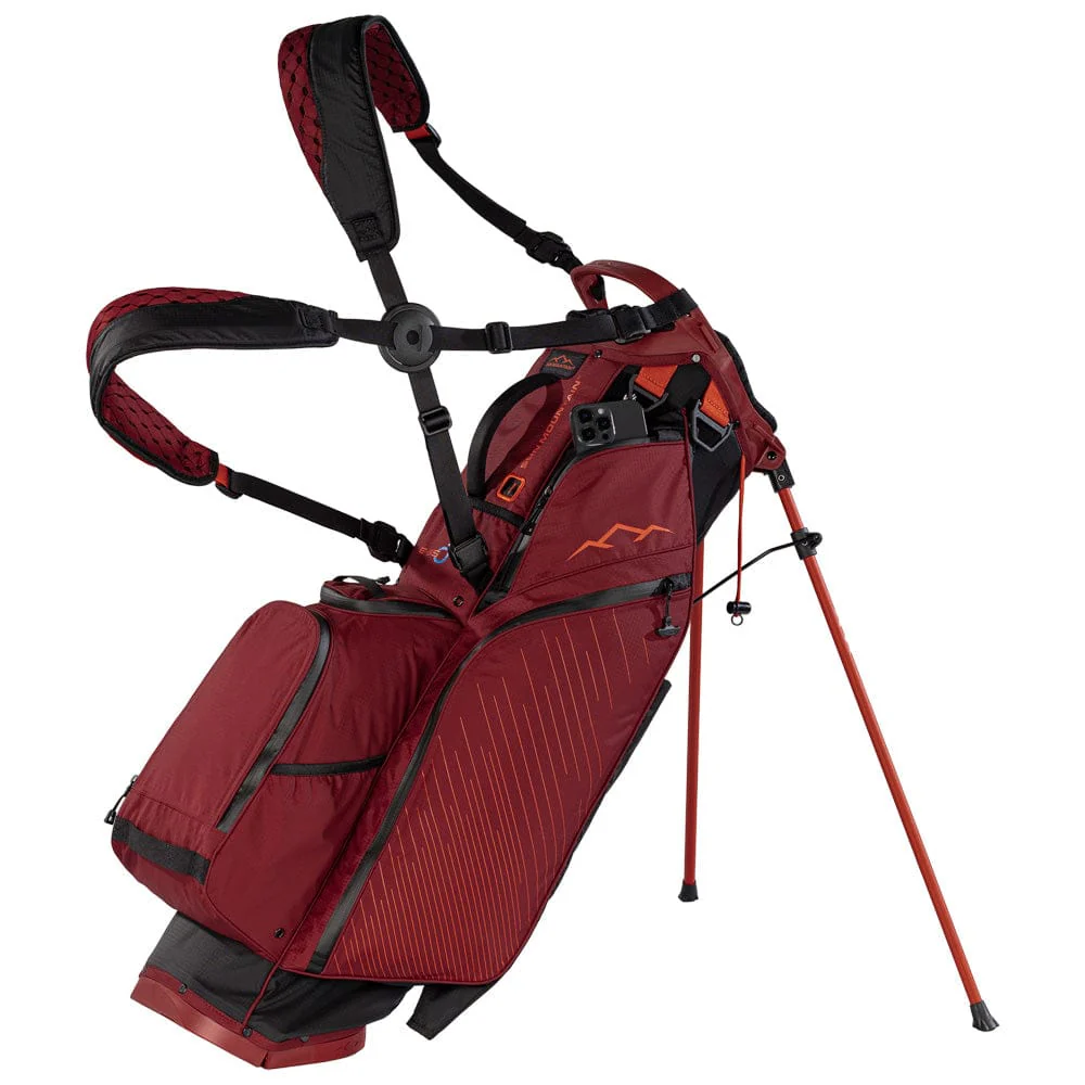 Sun Mountain Eclipse E3.5 H2NO Waterproof Stand Bag - Black/Garne/Inferno