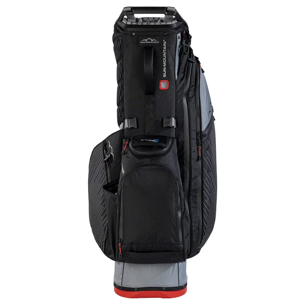 Sun Mountain Eclipse E4.5 H2NO Waterproof Stand Bag - Nickel/Black/Red - Image 4