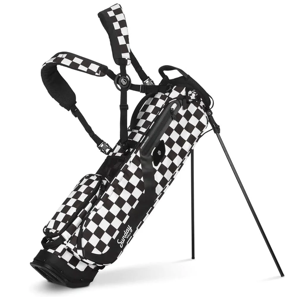 Sunday Golf El Camino Stand Bag - Black & White Checker