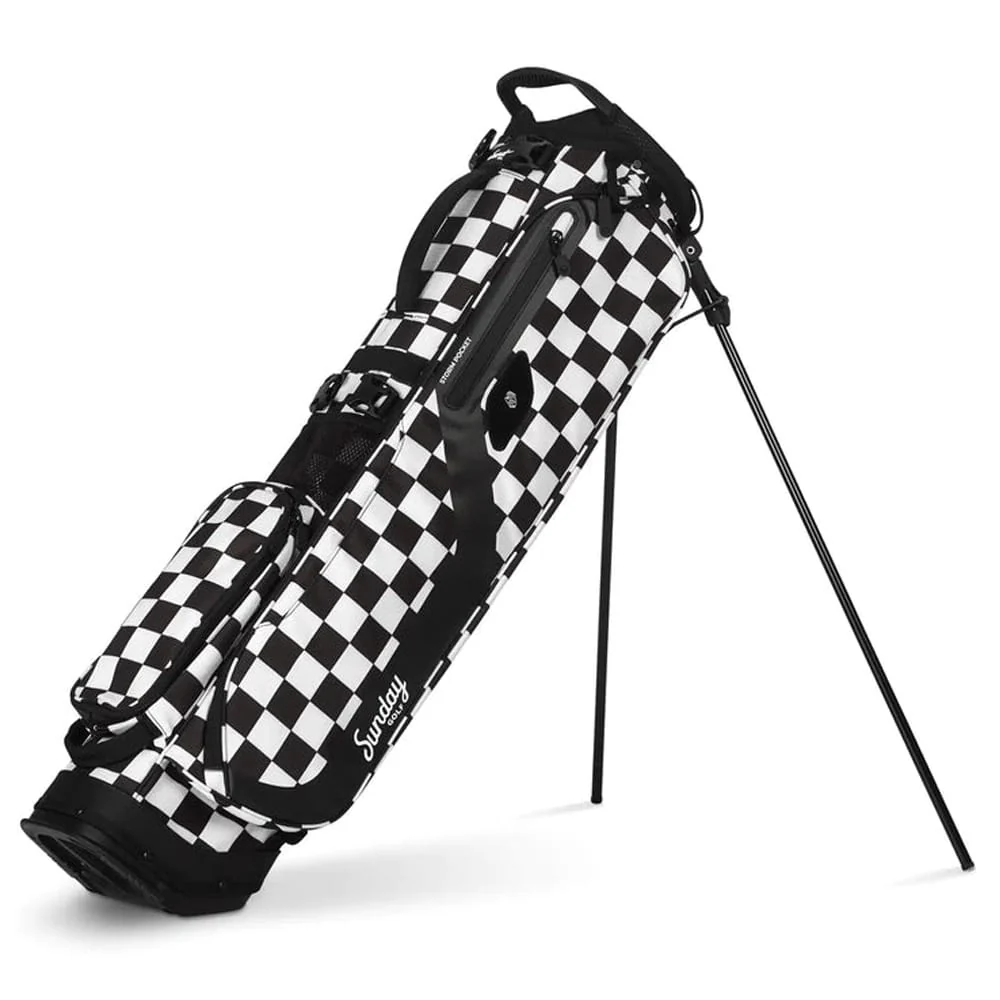 Sunday Golf El Camino Stand Bag - Black & White Checker - Image 5