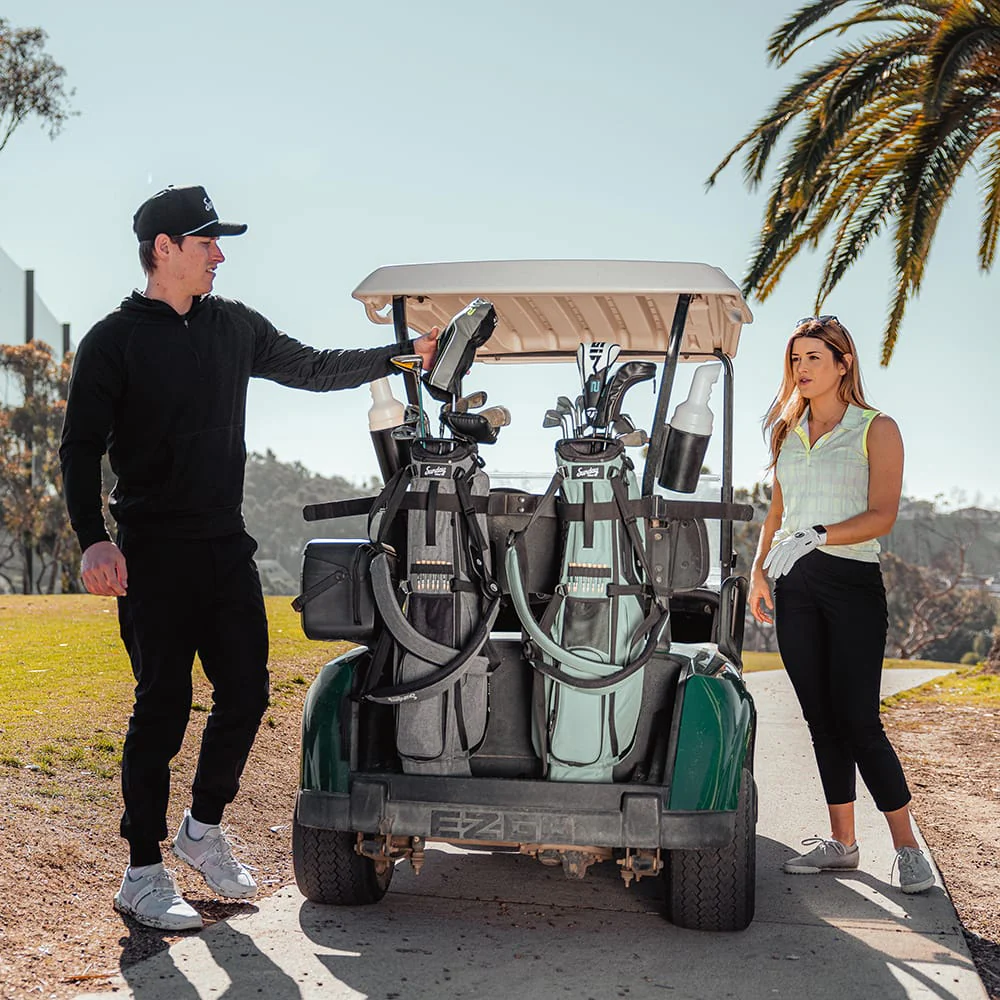 Sunday Golf El Camino Stand Bag - Pink & White Checker - Image 8