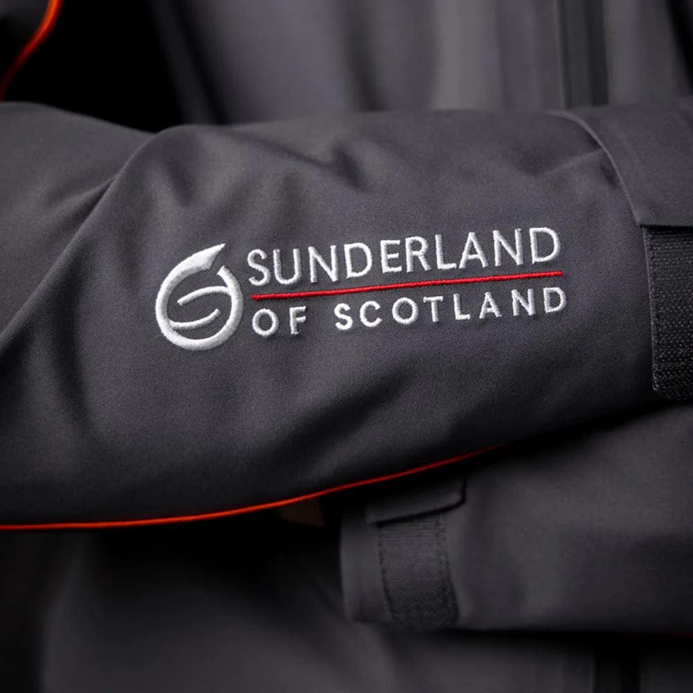 Sunderland Typhoon Waterproof Golf Jacket - Black - Image 3