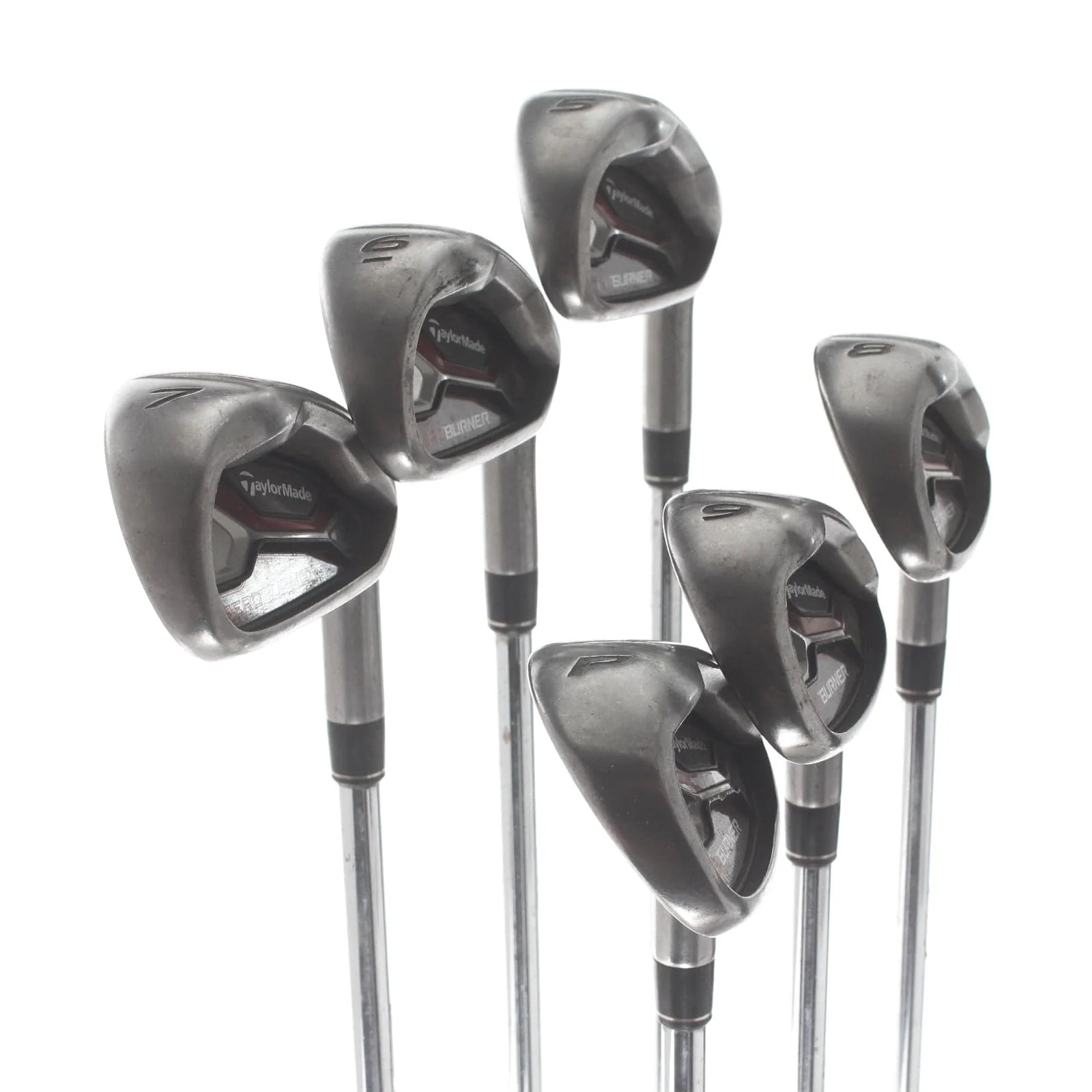 TaylorMade Aeroburner Steel Mens Right Hand Irons 5-PW Stiff - REAX Steel 88 - Image 2