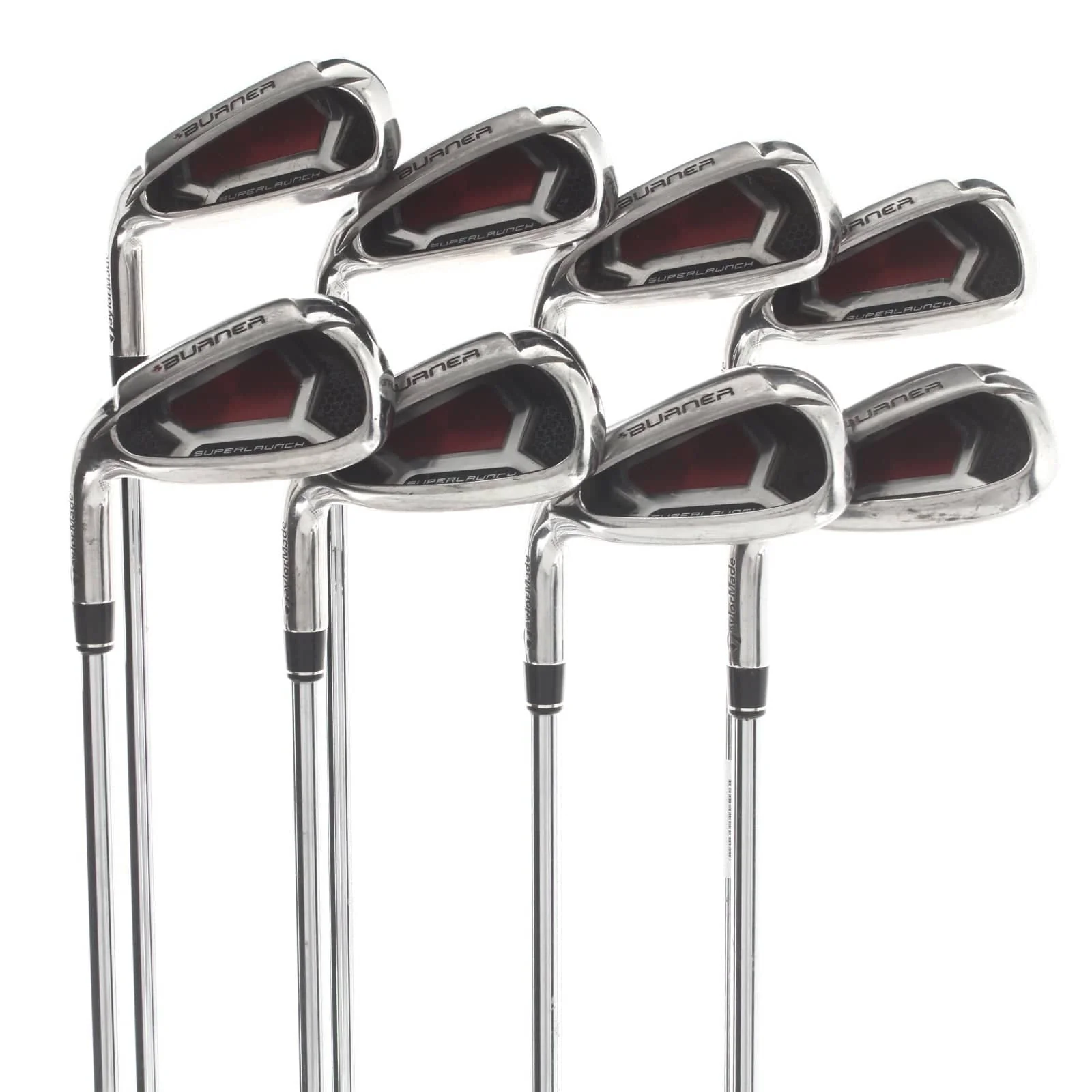 TaylorMade Burner Superlaunch Steel Mens Left Hand Irons 4-SW Regular - Burner 85g